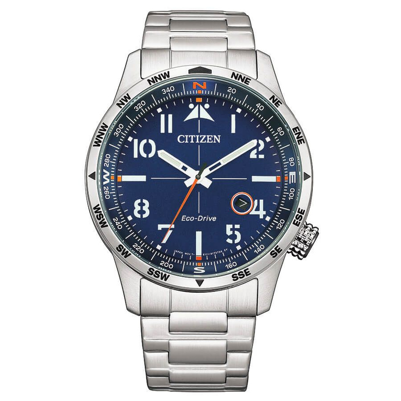 Zegarek CITIZEN BM7550-87L. SOLAR QUARTZ, Kolor niebieski. Mężczyzna.