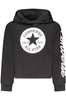 Bluza z kapturem Converse dla dziewcząt zapinana na zamek, czarna