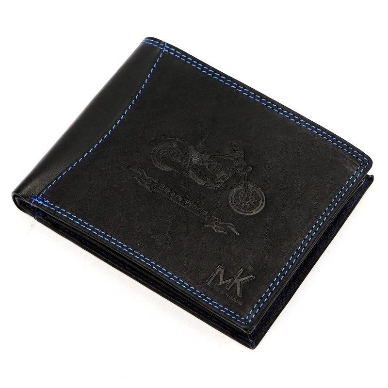 Skórzany męski portfel Money Kepper CDD 5600 BIKE