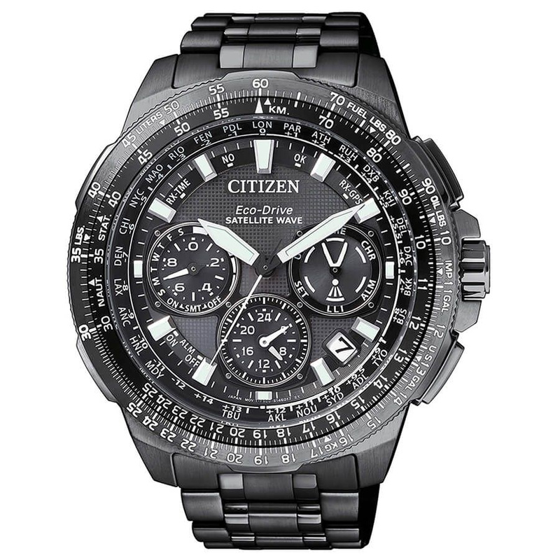 Zegarek CITIZEN CC9025-51E. SOLAR QUARTZ, Kolor czarny. Mężczyzna.