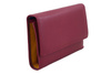 Portfel skórzany damski włoski - Fuksja