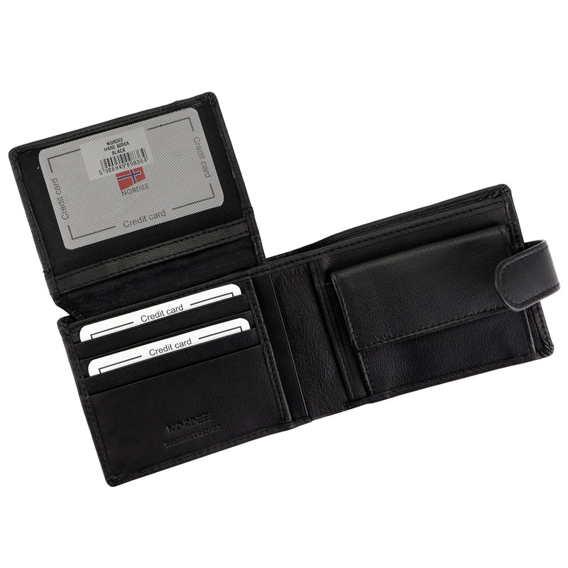 Skórzany męski portfel Nordee HARE 8806A