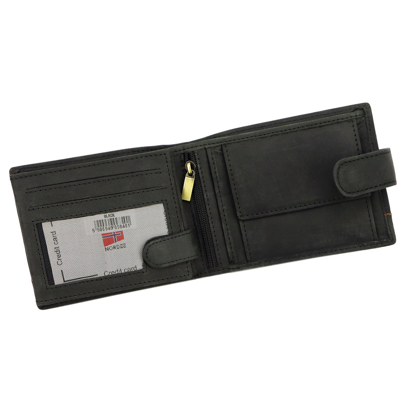 Nordee poziomy portfel skóra naturalna męski rozbudowana portmonetka