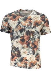 MĘSKA KOSZULKA Z KRÓTKIM RĘKAWEM GUESS JEANS BEŻOWA