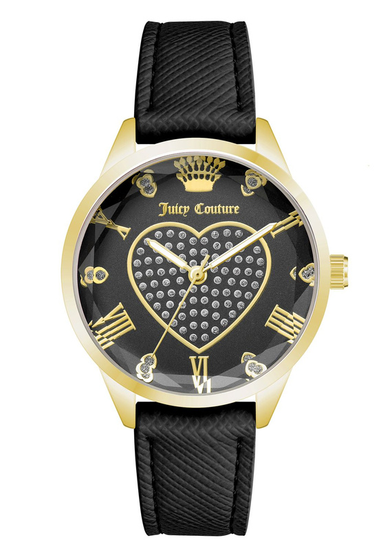 Zegarek JUICY COUTURE JC1300GPBK. Kwarcowy, Kolor czarny. Kobieta.