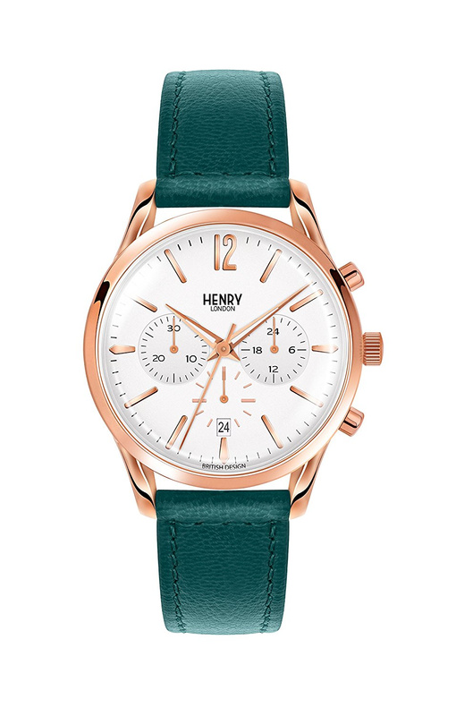 Zegarek HENRY LONDON HL39-CS-0144. Kwarcowy, Kolor biały. Kobieta.