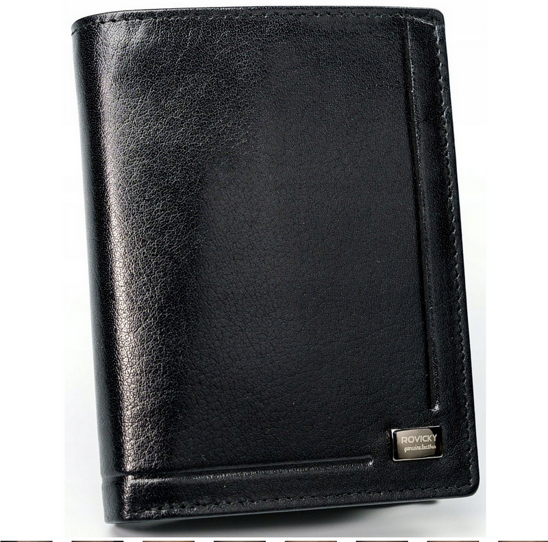 Skórzany męski portfel Rovicky PC-028-BAR RFID
