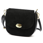 Luka damska listonoszka zamszowa skóra naturalna torebka przez ramię