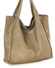 MARCO MAZZINI Torebka miejski shopper bag skóra naturalna handmade beżowa cappuccino