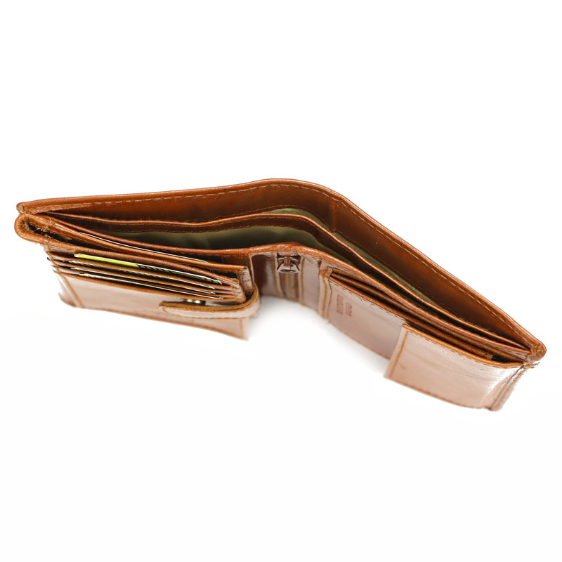 Charro Męski duży portfel skóra naturalna rozbudowany pionowy składany