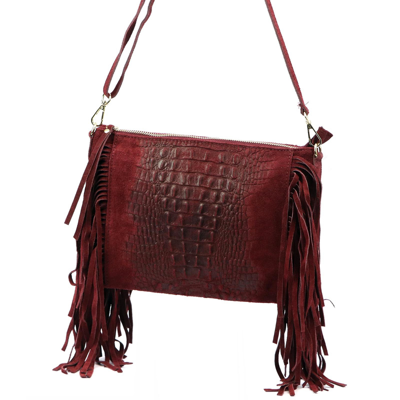 Damska torebka ze skóry naturalnej Luka 26-015 CROCO