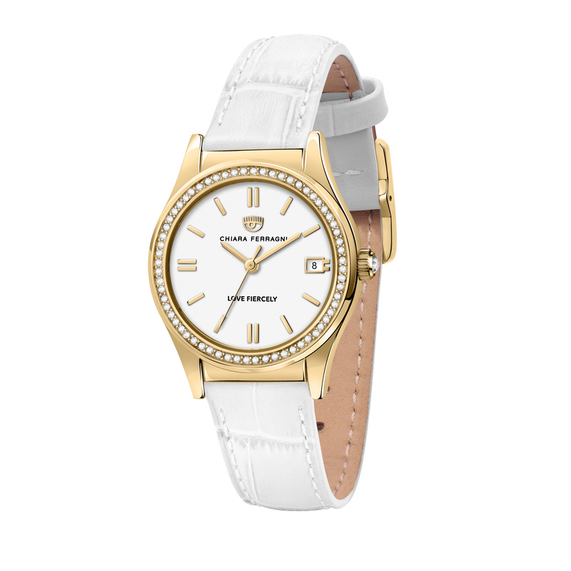 Zegarek CHIARA FERRAGNI R1951102502. Kwarcowy, Kolor biały. Kobieta.
