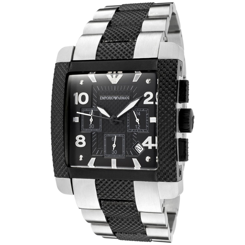 Zegarek ARMANI AR5842. Kwarcowy, Kolor czarny. Mężczyzna.