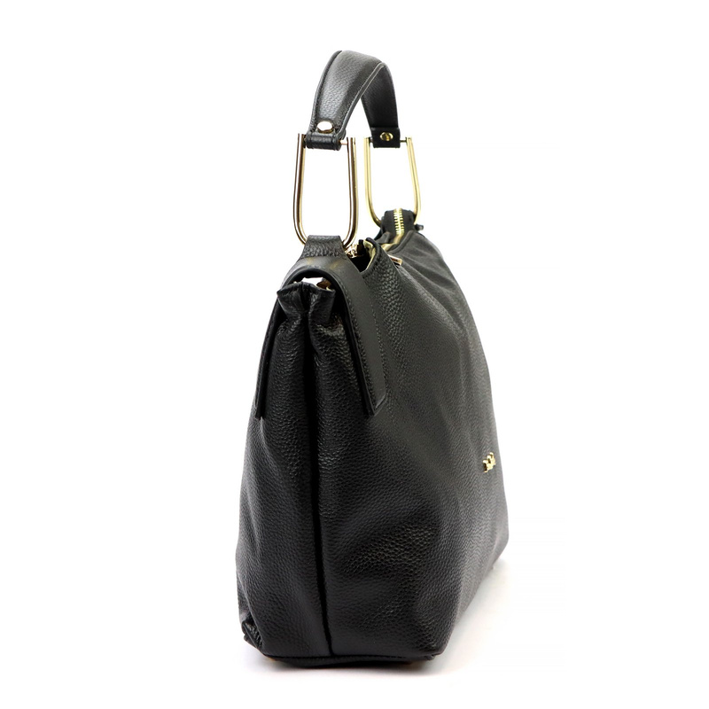 Duża Skórzana damska shopperbag torebka na ramię z uchwytem Pierre Cardin