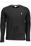 US POLO T-SHIRT MĘSKI Z DŁUGIM RĘKAWEM CZARNY