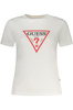 BIAŁY T-SHIRT DAMSKI Z KRÓTKIM RĘKAWEM GUESS JEANS
