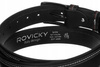 Skórzany, szeroki pasek męski - Rovicky