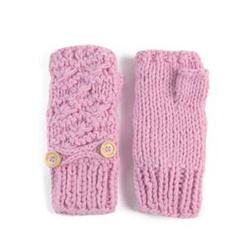 Grubo dziergane mitenki