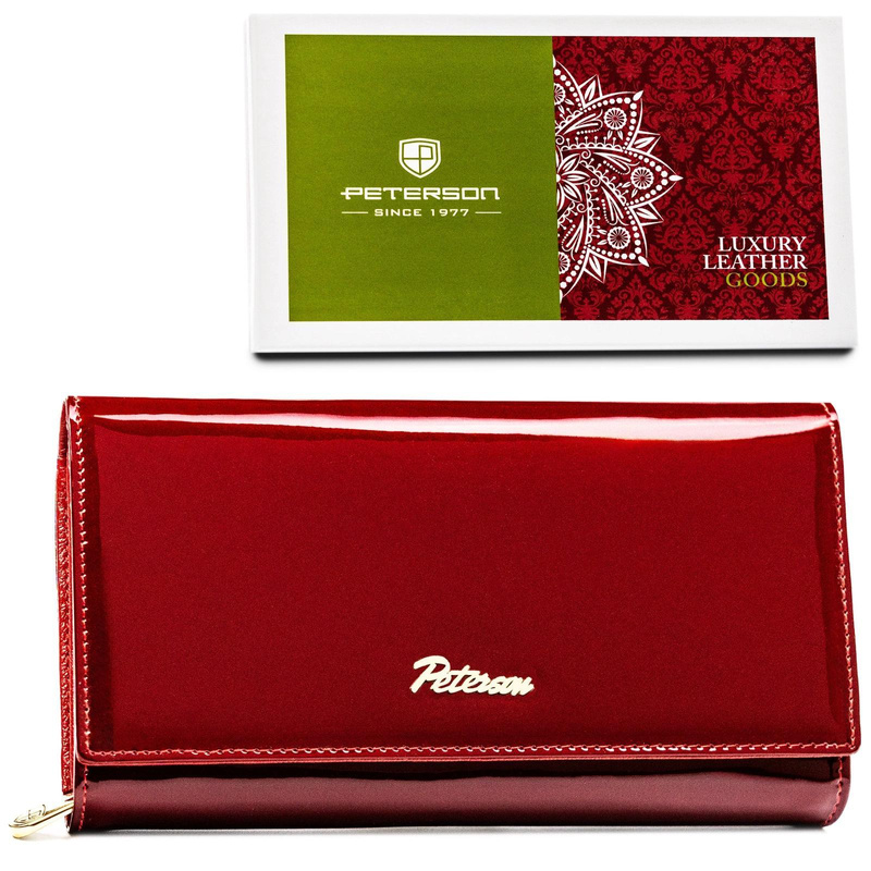 Skórzany damski portfel Peterson PTN BC-42100
