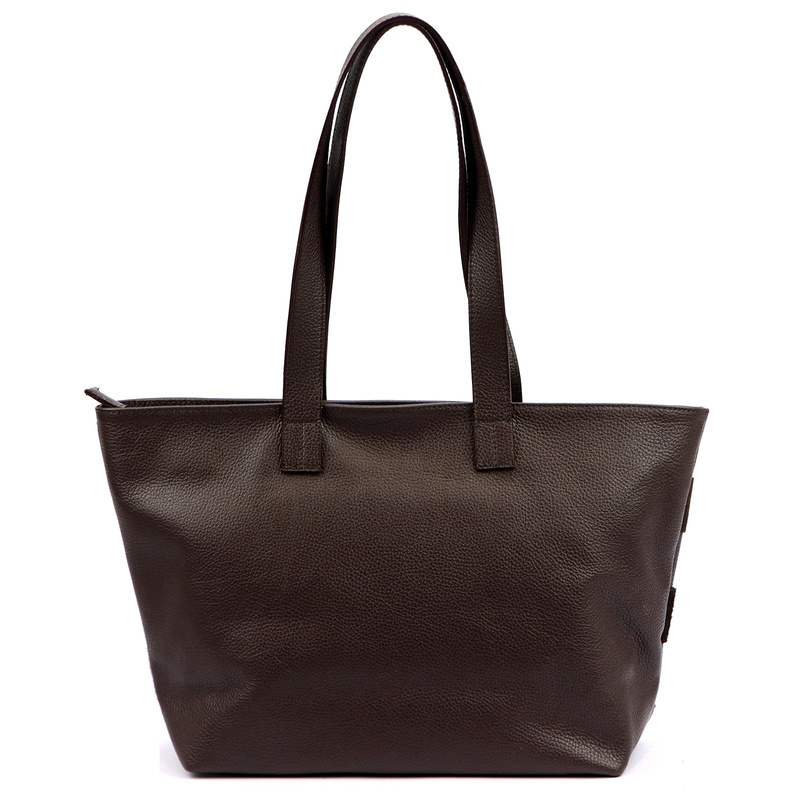 Luka Duża dwukomorowa damska shopperbag pleciony wzór torebka na ramię