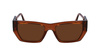 Okulary KARL LAGERFELD KL6123S541824. Okulary przeciwsłoneczne, Kolor brązowy. Unisex.