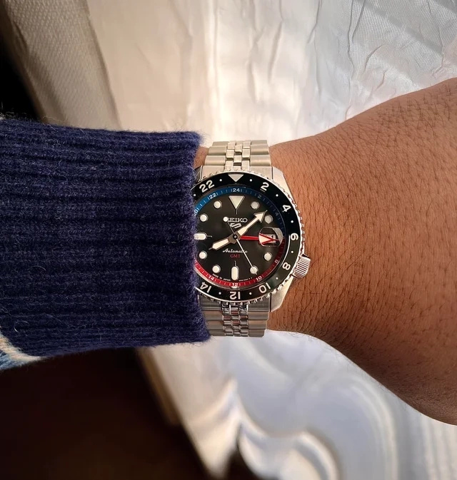 ZEGAREK MĘSKI SEIKO 5 SPORTS SSK005K1 GMT AUTOMAT WR100 + BOX