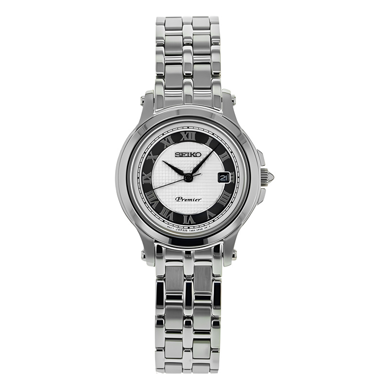 Zegarek SEIKO SXDE41P1. Kwarcowy, Kolor biały. Kobieta.