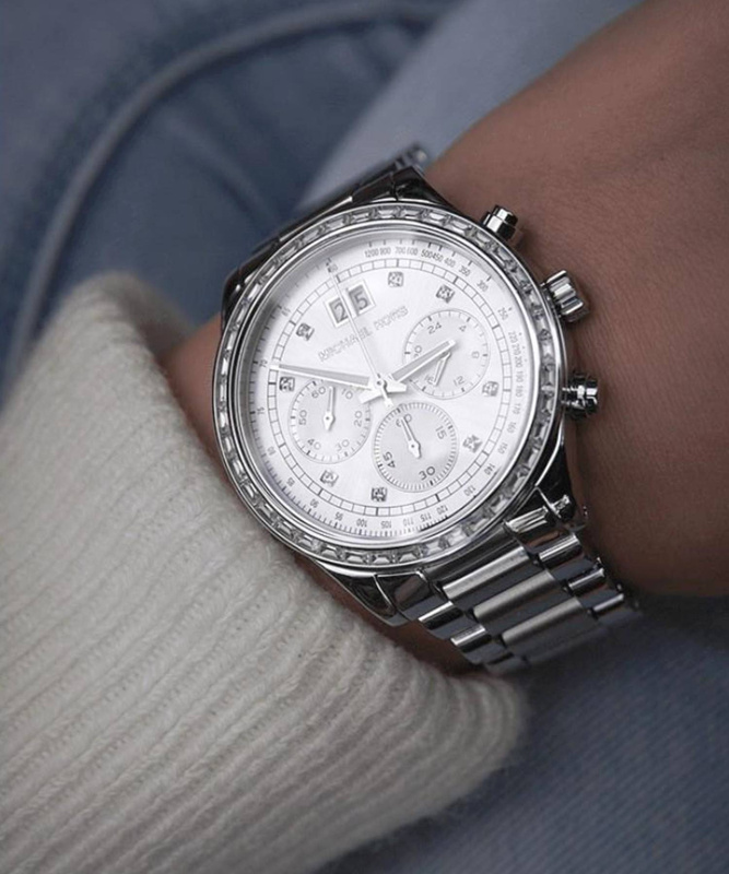 Zegarek MICHAEL KORS MK6186. Kwarcowy, Kolor srebrny. Kobieta.