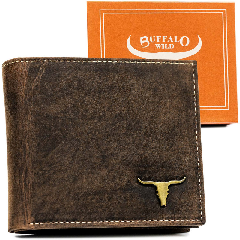 Elegancki męski kompaktowy portfel Buffalo Wild