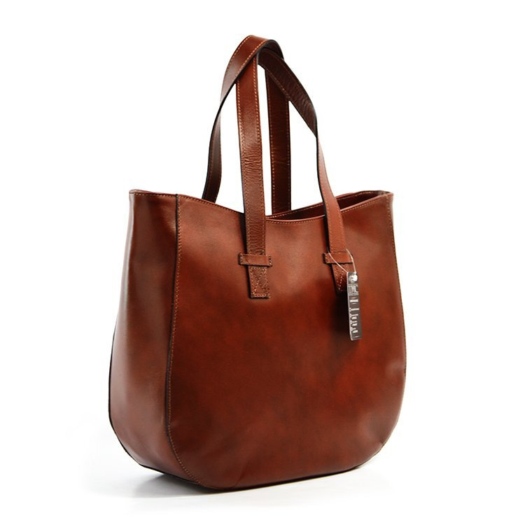 Torebka skórzana na ramię duża damska shopperbag