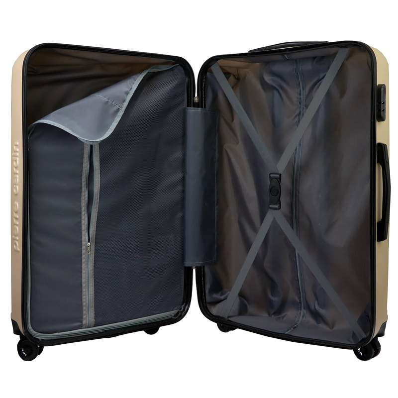 Mocna walizka damska z ABSu Pierre Cardin MED12 x3 Z