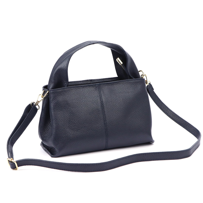 Luka damski kuferek torebka do ręki skórzany mała listonoszka z paskiem