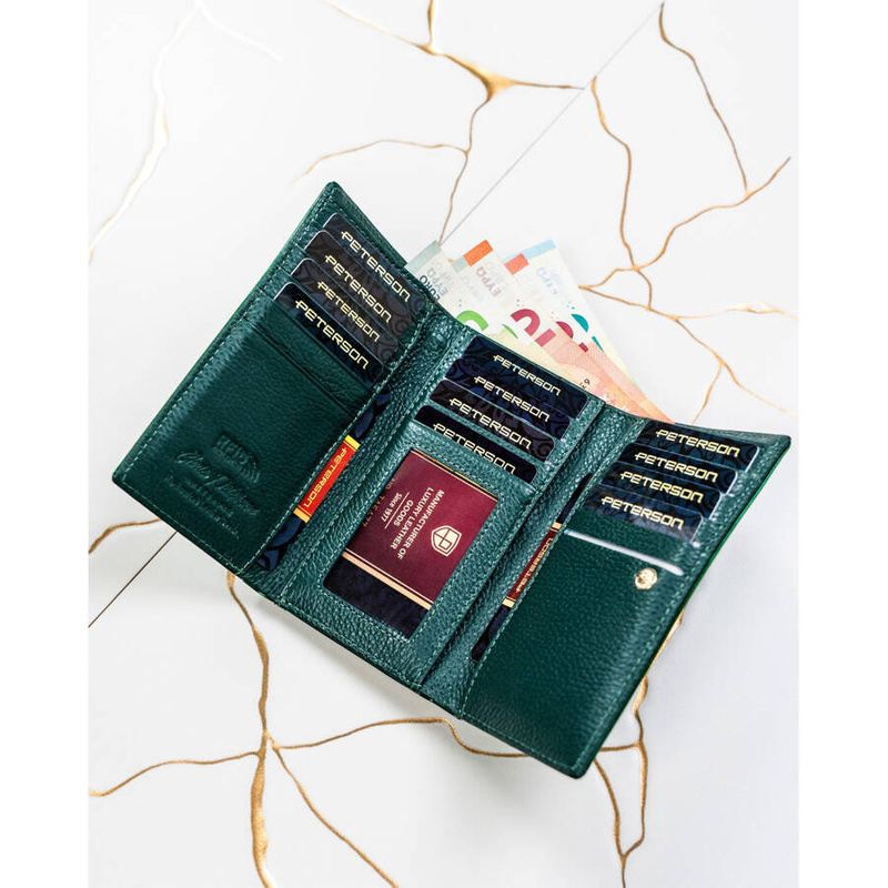 Skórzany damski portfel Peterson PTN 55020-SH