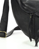 Uniwersalna torebka nerka półksiężyc crossbody runway - skóra naturalna Marco Mazzini czarny