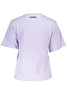 CAVALLI CLASS FIOLETOWY T-SHIRT DAMSKI Z KRÓTKIM RĘKAWEM