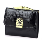 Lakierowana mała damska portmonetka marki Gregorio