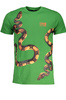 ZIELONY T-SHIRT M�SKI Z KR�TKIM R�KAWEM KLASY CAVALLI