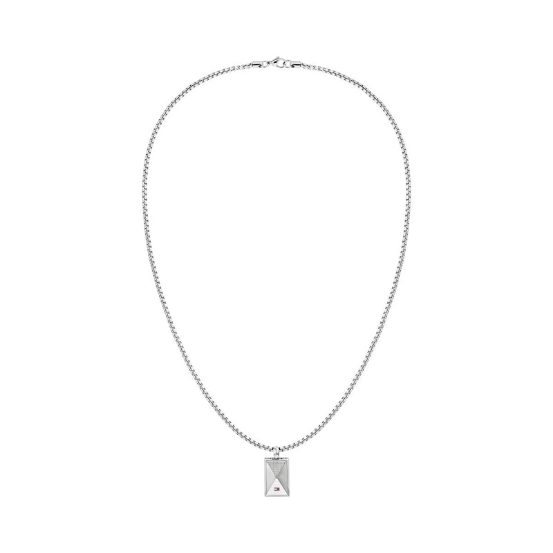 Biżuteria TOMMY HILFIGER 2790564. Naszyjnik, Kolor srebrny. Mężczyzna.