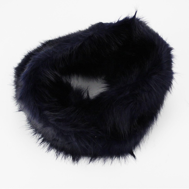 Pierre Cardin futrzana damska zimowa opaska na głowę sztuczne futro