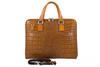 Torba na laptopa damska skórzana Barberinis - Brązowa jasna