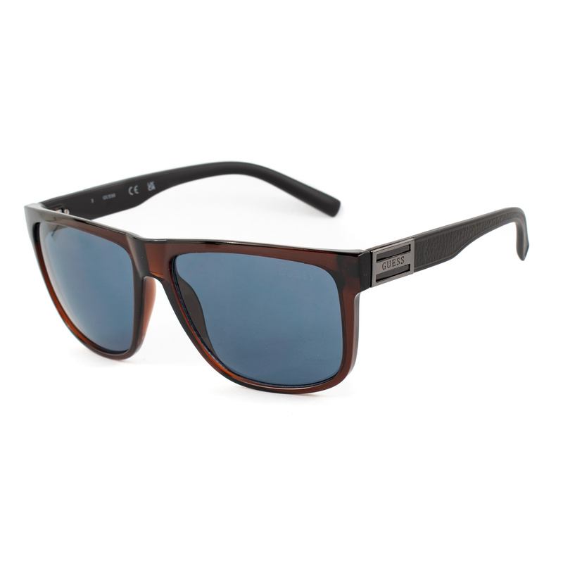 Okulary GUESS GO00058-6145V. Okulary przeciwsłoneczne, Kolor brązowy. Mężczyzna.