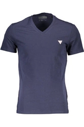 T-SHIRT MĘSKI Z KRÓTKIM RĘKAWEM GUESS JEANS NIEBIESKI