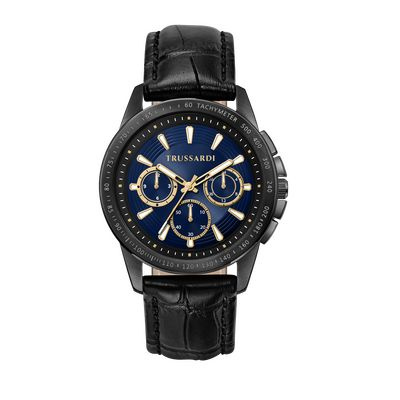 Zegarek TRUSSARDI R2451153001. Kwarcowy, Kolor niebieski. Mężczyzna.