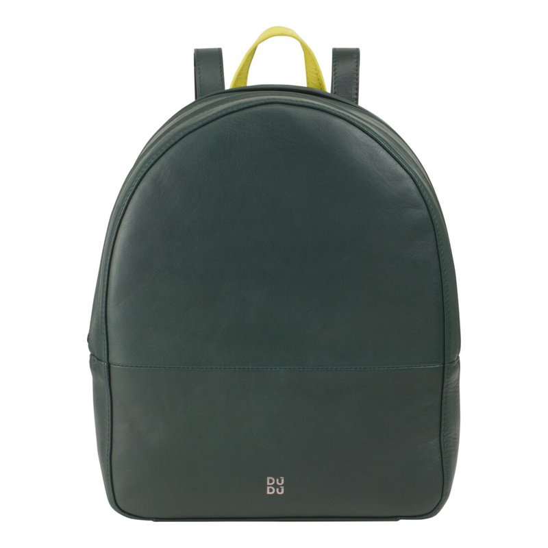 DuDu damski plecak miejski skóra naturalna dwukomorowy kieszenie