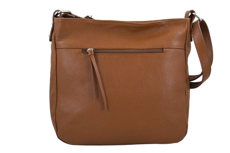 Torebka codzienna skórzana damska - Granatowa