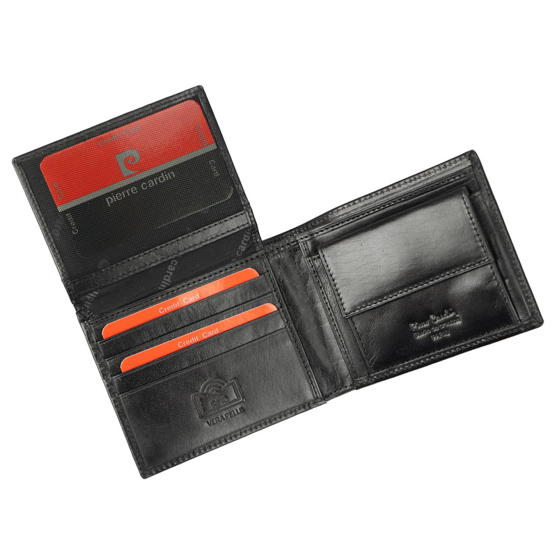 Skórzany męski portfel od Pierre Cardin z RFID