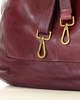 Torebka skórzana XL shopper vintage bag z kieszeniami vera pelle - MARCO MAZZINI burgund