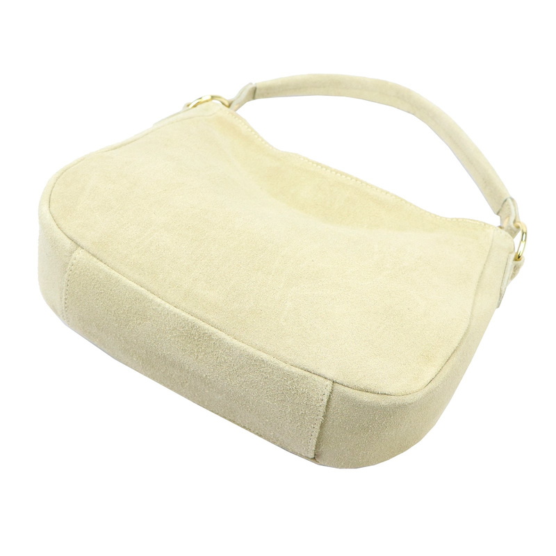 Vera Pelle Torebka Skórzana Damska Listonoszka Na Ramię Zamsz Naturalna