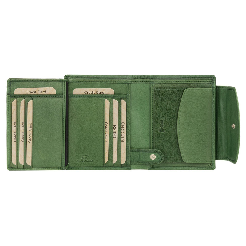 EL FORREST damska portmonetka skóra naturalna zgrabny pojemny portfel