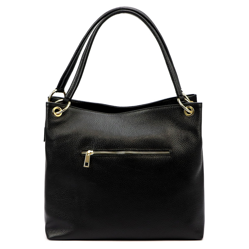 Vera Pelle torebka na ramię skóra naturalna shopperbag dwukomorowa